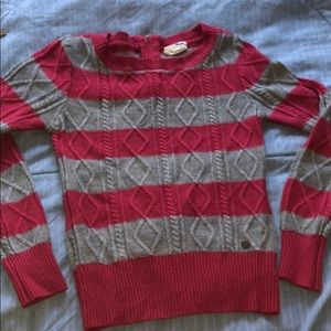 Grey and pink stripped shirt